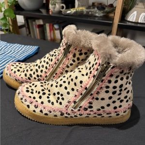 Laidback London leopard print boots 38